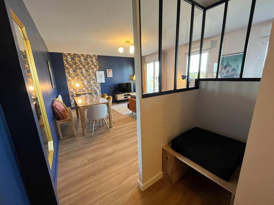Appartamento Dahlia, Appt Cosy Avec Parking Et Balcon Caen Esterno foto