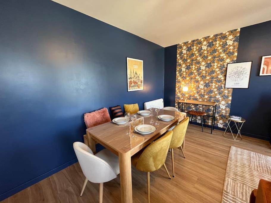 Appartamento Dahlia, Appt Cosy Avec Parking Et Balcon Caen Esterno foto